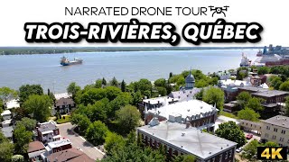 ⚜️Soar Over TroisRivières Québec in Breathtaking 4K Aerial Journey Above the City 🚁🇨🇦 [upl. by Griseldis]