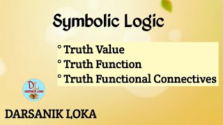 Symbolic logic Truth valueTruth functionTruth functional connectives UGC reasoning questions [upl. by Carper]