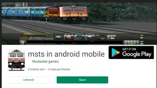 how to download msts train simulator in android [upl. by Chrotoem]