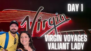 Virgin Voyages Valiant Lady  Day 1 The Dock House The Wake The Galley Miss Behaved Show [upl. by Obie]