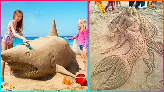 Crazy SAND SCULPTURES amp 15 Other Cool Things ▶2 [upl. by Gustave]