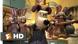 Wallace amp Gromit The Curse of the WereRabbit 2005  Bunny Breakfast Scene 110  Movieclips [upl. by Emirak]