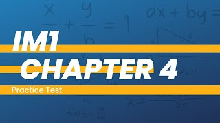 IM1 Practice Test Chapter 4 Writing Linear Equations [upl. by Kippar]