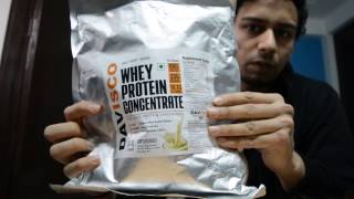 Davisco Whey Protein  Review  Taste Mixability Effectiveness HINDI  Aesthetic India [upl. by Zawde236]