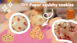 DIY paper squishy cookies  fyp trending masukberanda [upl. by Ennovaj881]