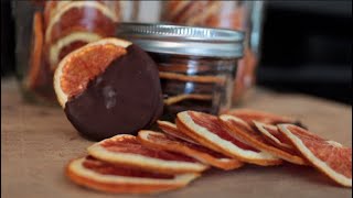 How to make Dehydrated oranges dipped in dark chocolate [upl. by Windzer]