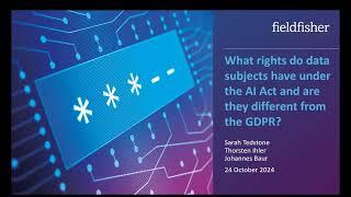 What rights do data subjects have under the AI Act and are they different from the GDPR [upl. by Liek]