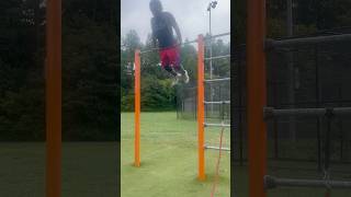 My 1st attempt at unassisted muscle ups muscleup progression bigback motivation [upl. by Born]