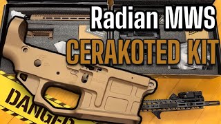 Radian Model 1 MWS Kits Cerakoted in Gray and FDE  Airsoft [upl. by Alton]