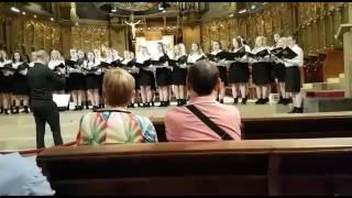 Locus Iste Bruckner SSAA arr MO performed by The Belvedere Academy Chamber Choir [upl. by Anirazc38]