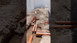 Out side drainage system with gully trap foryou plumbing drainagepipe [upl. by Adnuahsal]