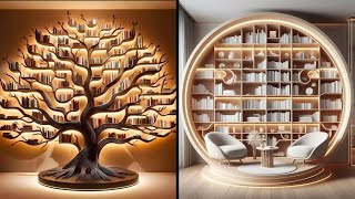 Bookcase decor ideas  Modern bookcase bookcasestyling [upl. by Ermengarde]