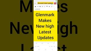 glenmark pharma share price latest news shorts stockmarket [upl. by Kristian]