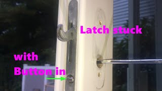 Slide door latch stuck not moving How To replace and adjust mechanism [upl. by Lua815]