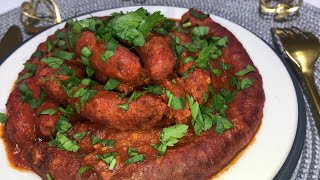 وصفات رمضانية 🌙مرقاز بالصوص وصفة سهلة وسريعة merguez en sauce [upl. by Jezreel]