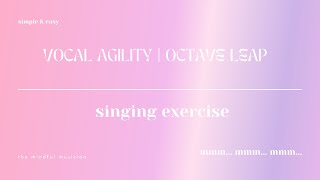 VOCAL AGILITY AND INTERVALS SINGING EXERCISE for beginners [upl. by Cryan]