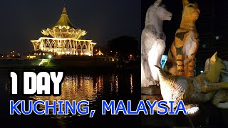 A NIGHT AT KUCHING WATERFRONT SARAWAK MALAYSIA [upl. by Ellienad]