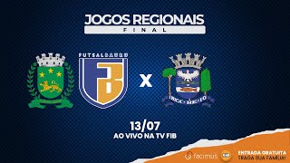 FUTSAL BAURU VS JAHU FUTSAL Final dos Jogos Regionais AO VIVO  TVFIB BAURU [upl. by Noruq984]