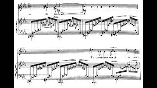 Chanson Triste H Duparc Score Animation [upl. by Knarf]