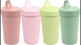 RePlay Made in USA 10 Oz Sippy Cups for Toddlers Pack of 4  Reusable Spill Proof Cups for Kids [upl. by Aelaza415]