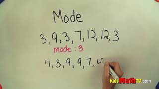 How to find the mode in a data set math tutorial 4th to 7th grades [upl. by Naji]