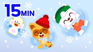 Winter Story  More Winter Tale Songs ⛄🎵 15min Rhymes  For Kids  Lotty Friends [upl. by Yaner]