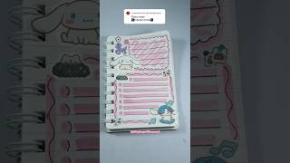 Cinnamoroll Pink Journal 🌟232 journal cinnamoroll sanrio journalideas journalsticker shorts [upl. by Kazim]