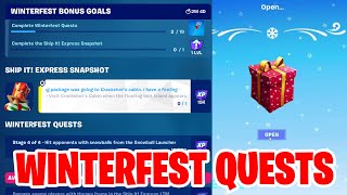 How to Complete Winterfest Quests  Ship it  express Snapshot Challenges 2023 [upl. by Thomey96]