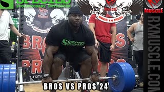 BROS VS PROS 24 Open Deadlift Challenge [upl. by Biagi]