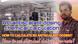 RO Antiscalant  How to calculate RO dosing chemicals  RO antiscalant dosing chemical calculation [upl. by Frederik220]