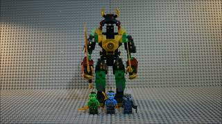 Lego Ninjago Dragons Rising Season 2 Lloyds Elemental Mech Review 71817 [upl. by Rialc380]