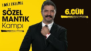 Taktiklerle Sözel Mantık Kampı  6GÜN  SIRA SORULARI  RÜŞTÜ HOCA [upl. by Eugnimod]