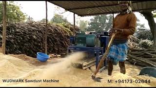 sawdust machine wood Logs into sawdust fire wood waste sawdust machine burada machine9465977877 [upl. by Naveb168]