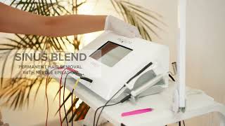 Electrolysis  permanent hair removal with Sinus Blend needle epilation [upl. by Pitarys]