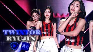 TWIXTOR 4K ITZY RYUJIN CAKE FOCUS  240816  RYUJIN FOCUS AE SHARPEN TOPAZ CC [upl. by Harehs]