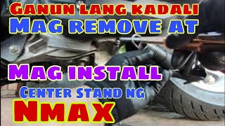 YAMAHA NMAXHOW TO INSTALL AND REMOVE CENTERSTAND PAANO MAGINSTALL NG CENTERSTAND NG NMAX V2 [upl. by Nyleuqaj470]