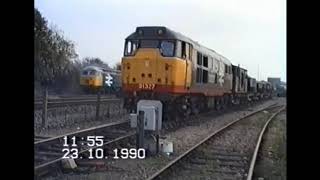 Trains at Mountsorrel and Cossington 1990 [upl. by Llehcear]