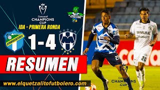 Comunicaciones 1 vs Monterrey 4  IDA Primera Ronda  Concachampions CUP  RESUMEN COMPLETO [upl. by Rina]