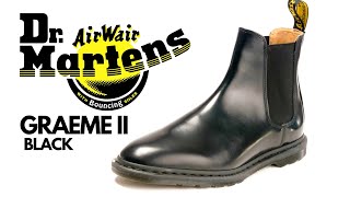 Dr Martens GRAEME II Black Chelsea Boots For Men [upl. by Kolodgie]