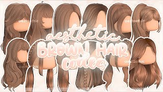 BERRY AVENUE CODES HAIR BROWN PT1 also 4 BLOXBURG CODES brookhaven others roblox hair aesthetic [upl. by Mary]