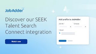 How you can automatically search and match SEEK candidates without leaving JobAdder [upl. by Amhsirak]