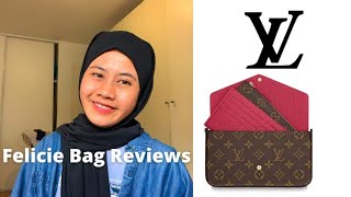 Review Louis Vuitton Bag Pochette Felicie Bag Terlaris di Indo [upl. by Hungarian]