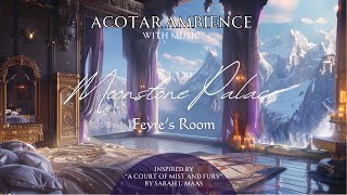 ACOTAR Night Court Ambience  Feyre’s Room in the Moonstone Palace from A Court of Mist and Fury [upl. by Talie599]