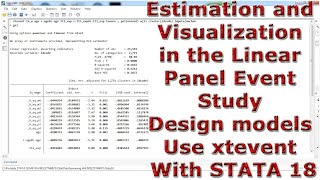 Estimation and Visualization in the Linear Panel Event Study Design models Use xtevent With STATA 18 [upl. by Bayer358]