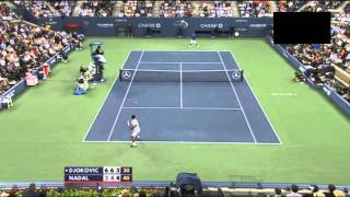 Djokovic vs Nadal  my favorite rally US Open Final 2011 [upl. by Jeno]