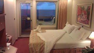 Carnival Liberty Balcony Room Video Tour and Review Room 7405 [upl. by Chryste664]