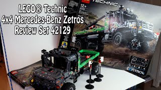 Review LEGO 4x4 MercedesBenz Zetros Trial Truck Technic Set 42129 [upl. by Oigroeg470]