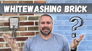 How to Whitewash Brick  Cheap amp Easy DIY home design [upl. by Orgalim]