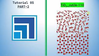 How to make rutileTiO2Water interface using Material Studio for Molecular dynamics  PART2 [upl. by Batchelor506]