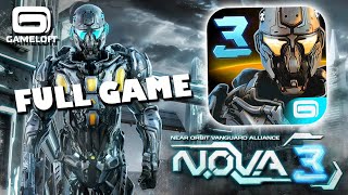 NOVA 3  Near Orbit Vanguard Alliance AndroidiOS Longplay FULL GAME No Commentary [upl. by Ayor772]